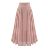 Full Length Pleated Layers Skirt