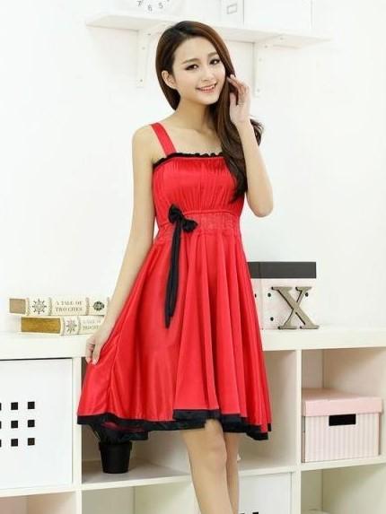 Pleated Mini Dress with Lace - Theone Apparel