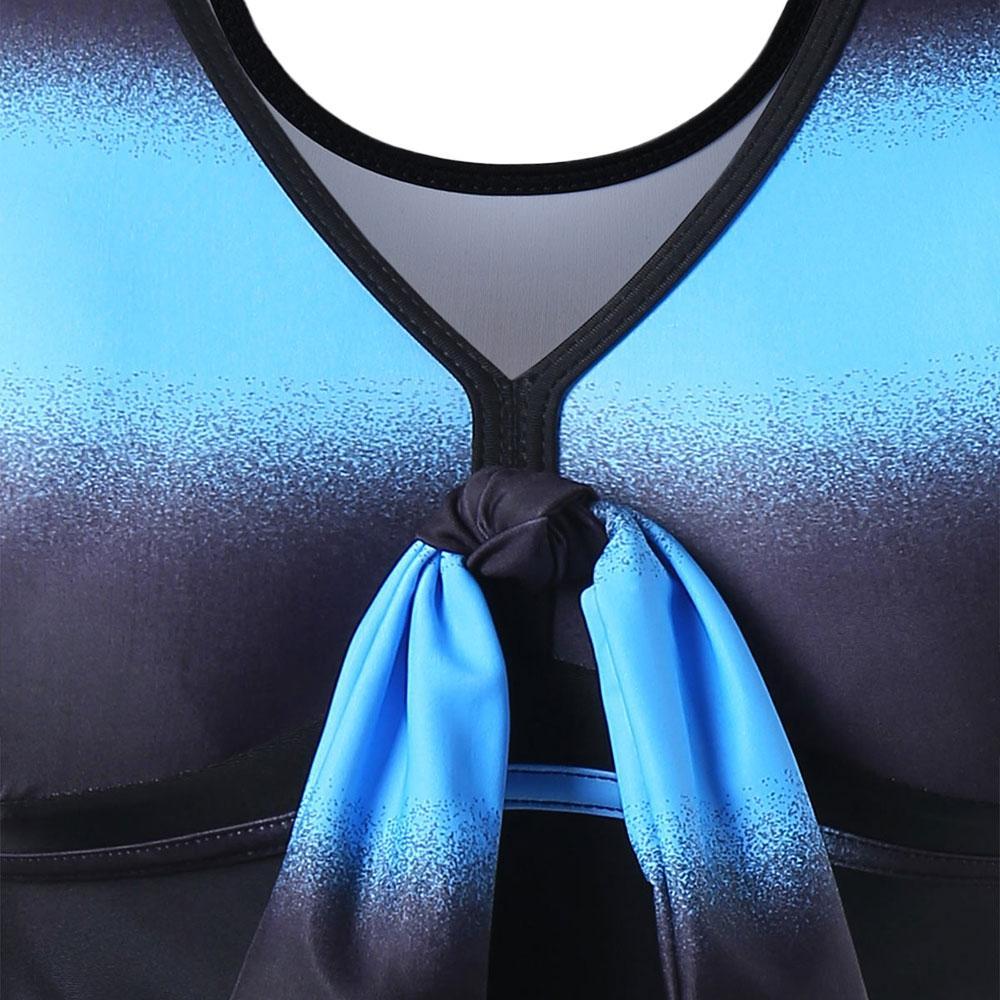 Plus Size Skirted Tankini With Boyshorts