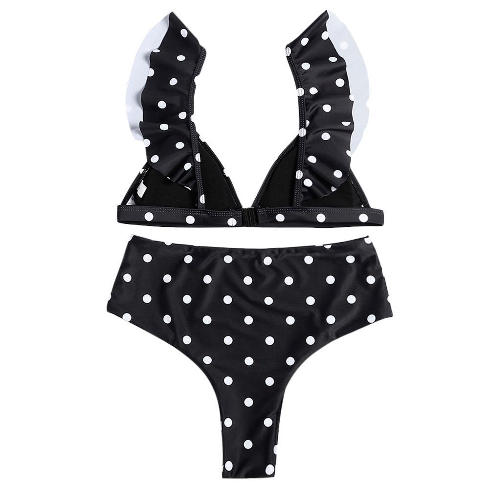 Polka Dot High Waist Bikini