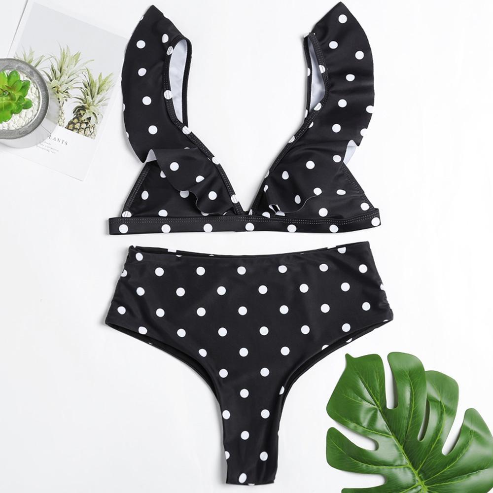 Polka Dot High Waist Bikini