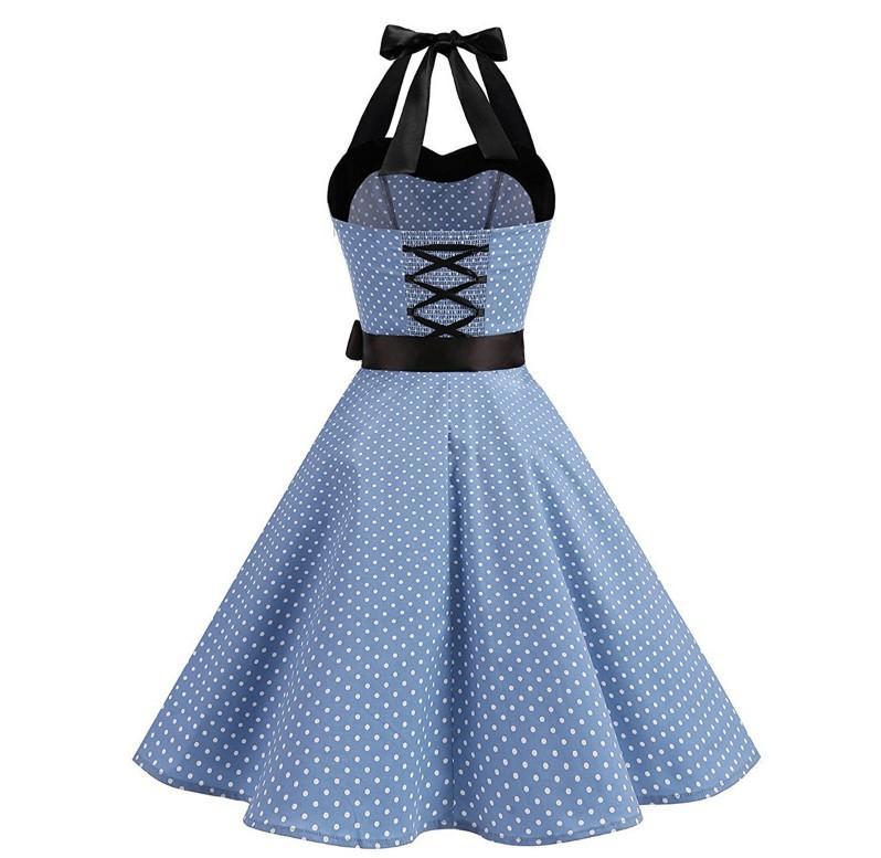 Polka Dotted Waist Tie Dress