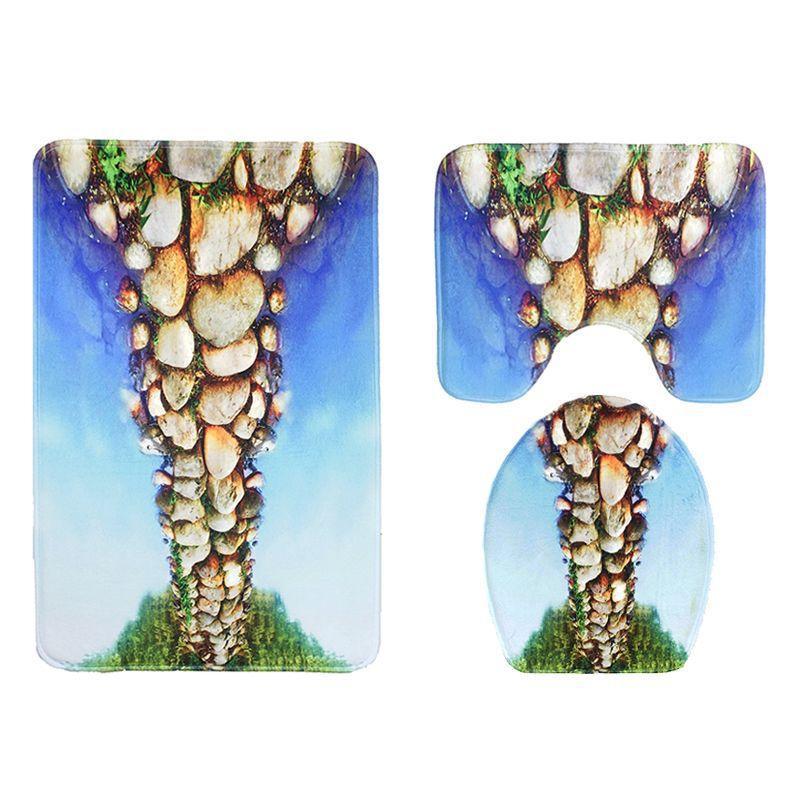 River Stone Nature Inspired Bath Mat Set