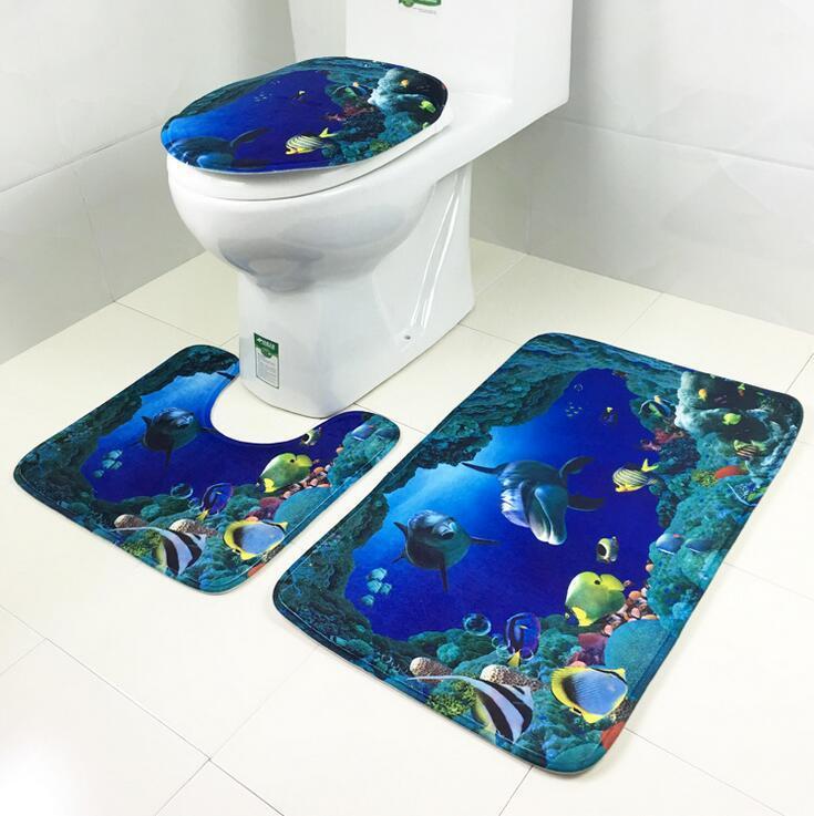 Ensemble de tapis de bain romantique Paris avec amour