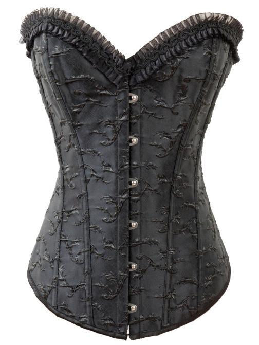 Ruffled Sweetheart Corset Top - Theone Apparel