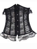 Ruffly Lace Pointed Corset - Theone Apparel