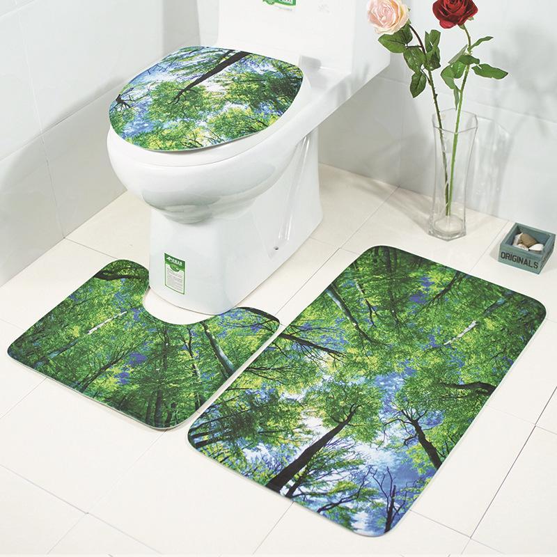 Nature Bathroom Rugセットのシーン