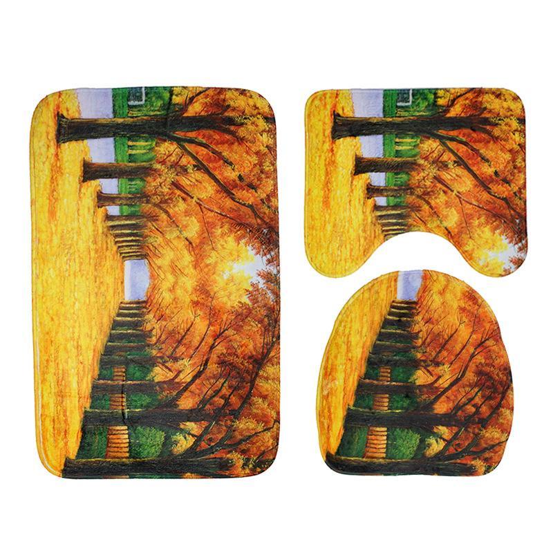 Scenes From Nature Bathroom Rug Set-621-0003-S38-Theone Apparel