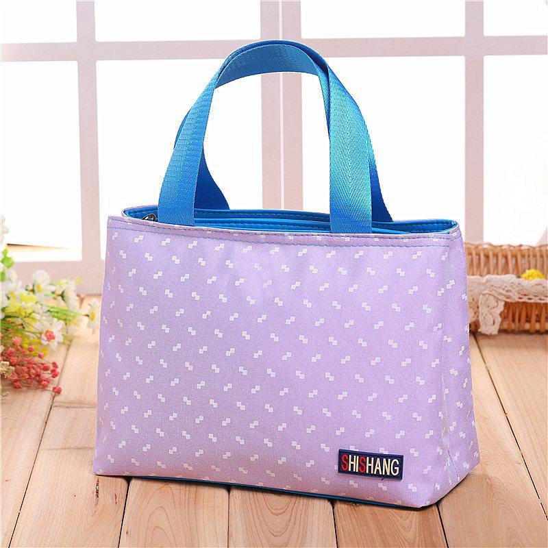 Seatbelt Strap Zip Tote Handbag-Light Purple-Theone Apparel