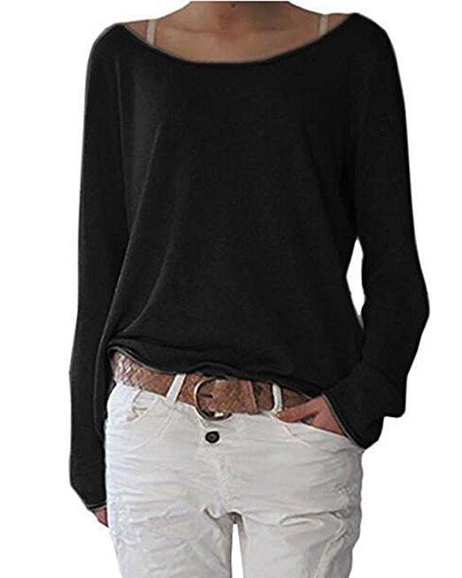 Slouchy Off Shoulder Casual Sweater