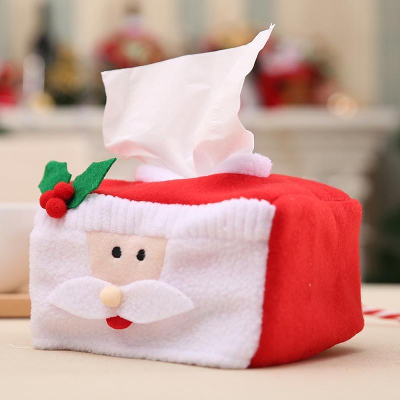 Snowman and Santa Tissue Box Cover