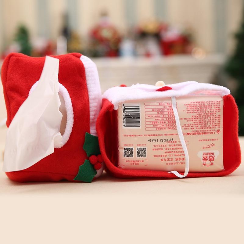 Snowman and Santa Tissue Box Cover