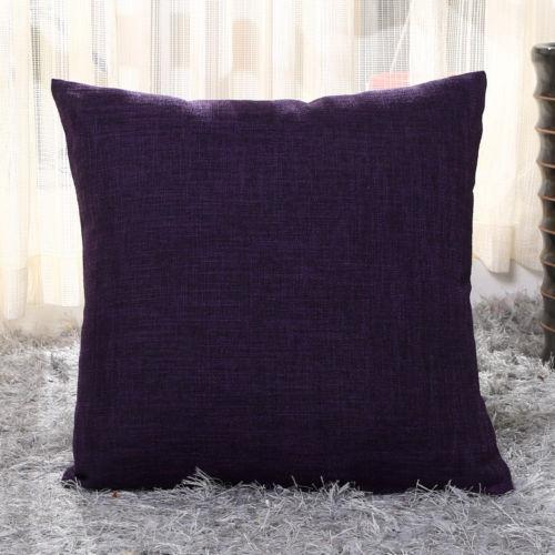 Square Solid Color Pillow Covers-Purple-Theone Apparel