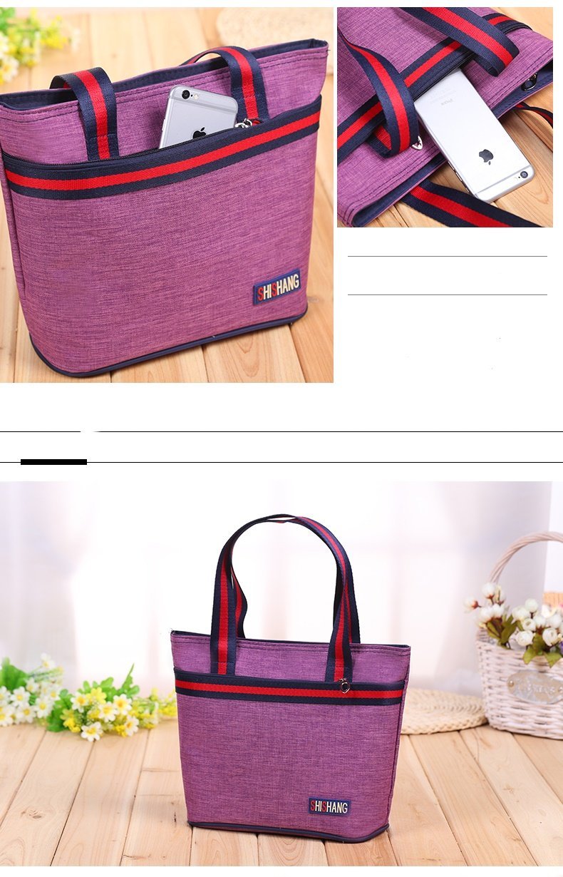 Strappy Shopper Tote Handbag