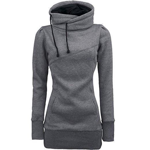 Trendy Side Tie Drawstring Hoodie-Gray-Theone Apparel