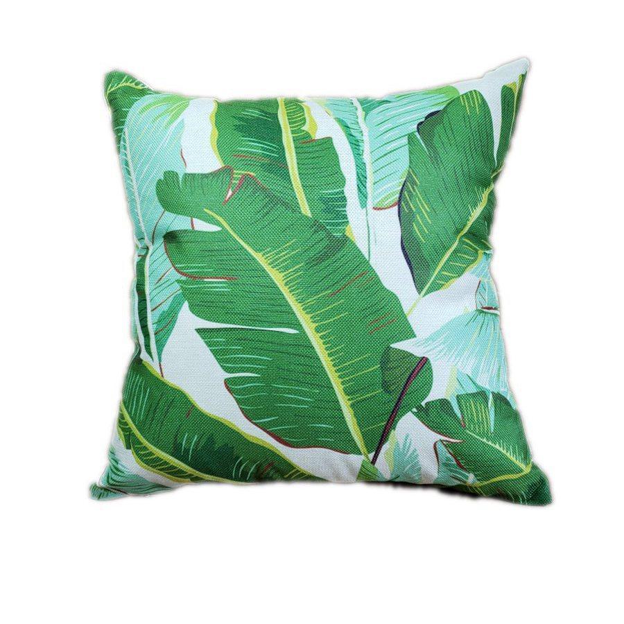 Tropical Palm Leaf Print Pillow Cover-601-0046-S1-Theone Apparel