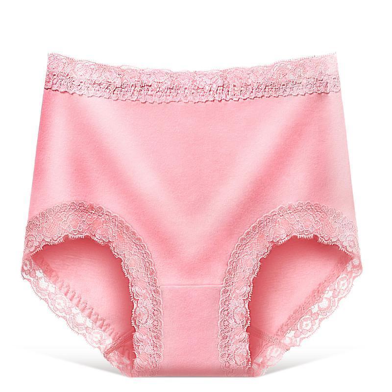 Tummy Tucker Lace Trimmed Panty-Pink-Theone Apparel