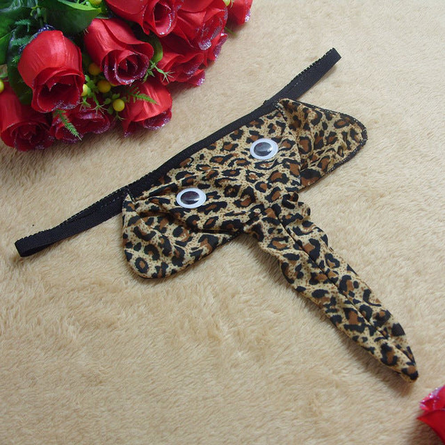 Wacky Animal Print Man Sling-Leopard-Theone Apparel