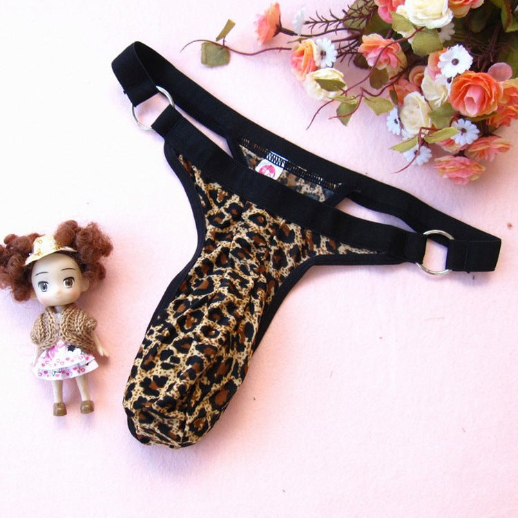 Wacky Animal Print Man Sling-Fun Leopard Print Thong-Theone Apparel