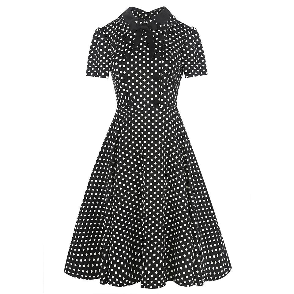 Vestido de arco de peito duplo Gingham