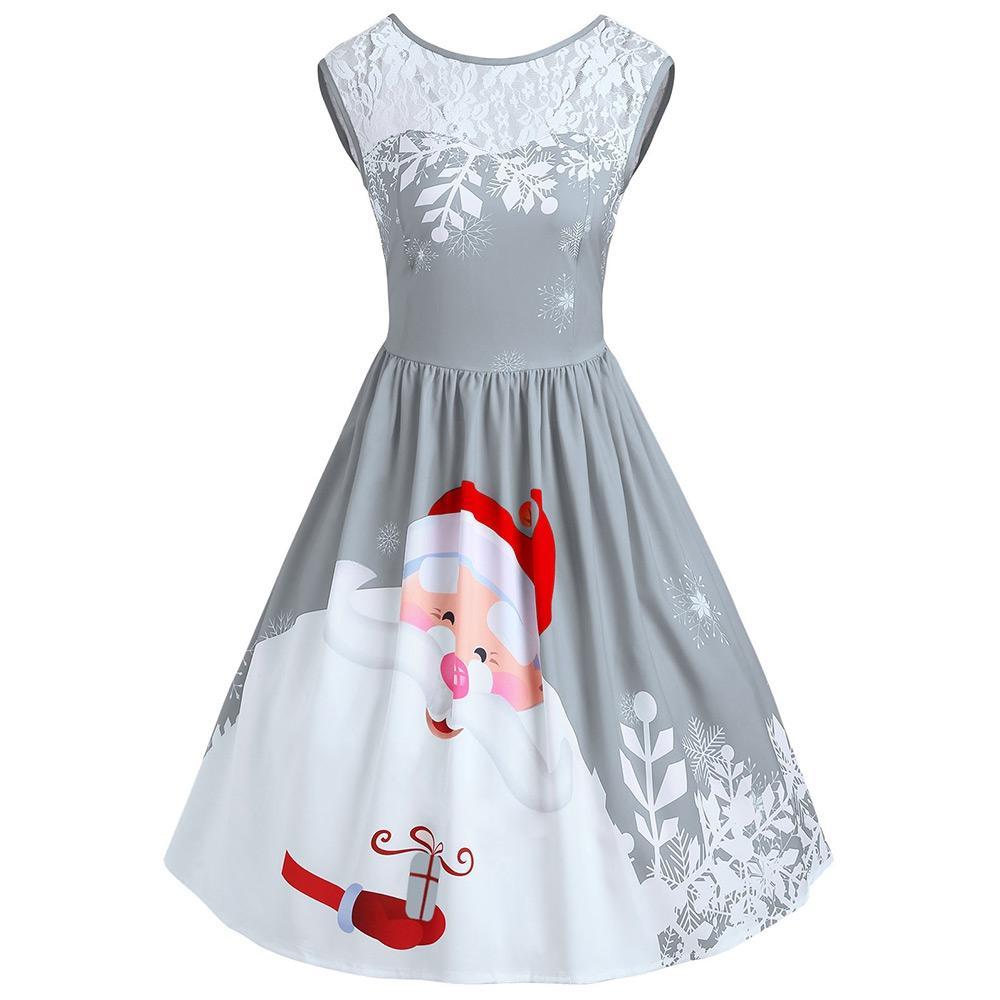 Robe de fête de Noël du Père Noël rouge