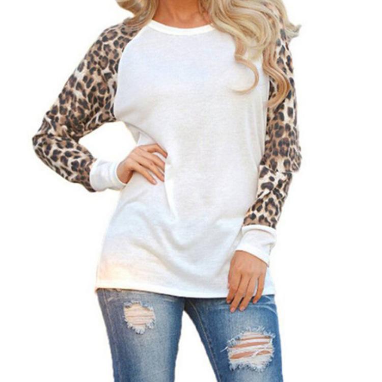 Animal Print Contrast Raglan Tee - THEONE APPAREL