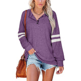 Baseball Tee Inspired Oversized Button Neck Shirt - THEONE APPAREL