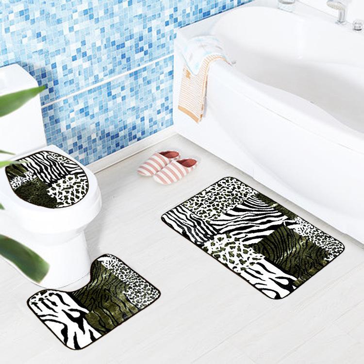 Black and White Print Bath Mat Sets - THEONE APPAREL