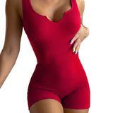 Body Suit with Shorts and No Sleeves - THEONE APPAREL
