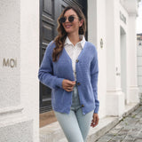 Button Down Sweater with Knitted Material - THEONE APPAREL