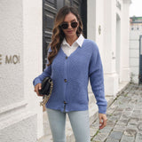 Button Down Sweater with Knitted Material - THEONE APPAREL
